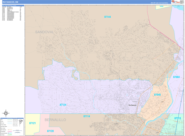 Rio Rancho Wall Map